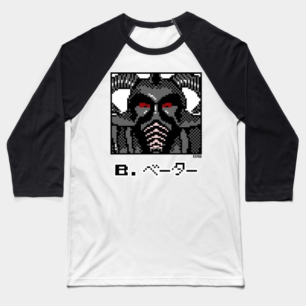 8 Bit Big Van Vader Baseball T-Shirt by E5150Designs